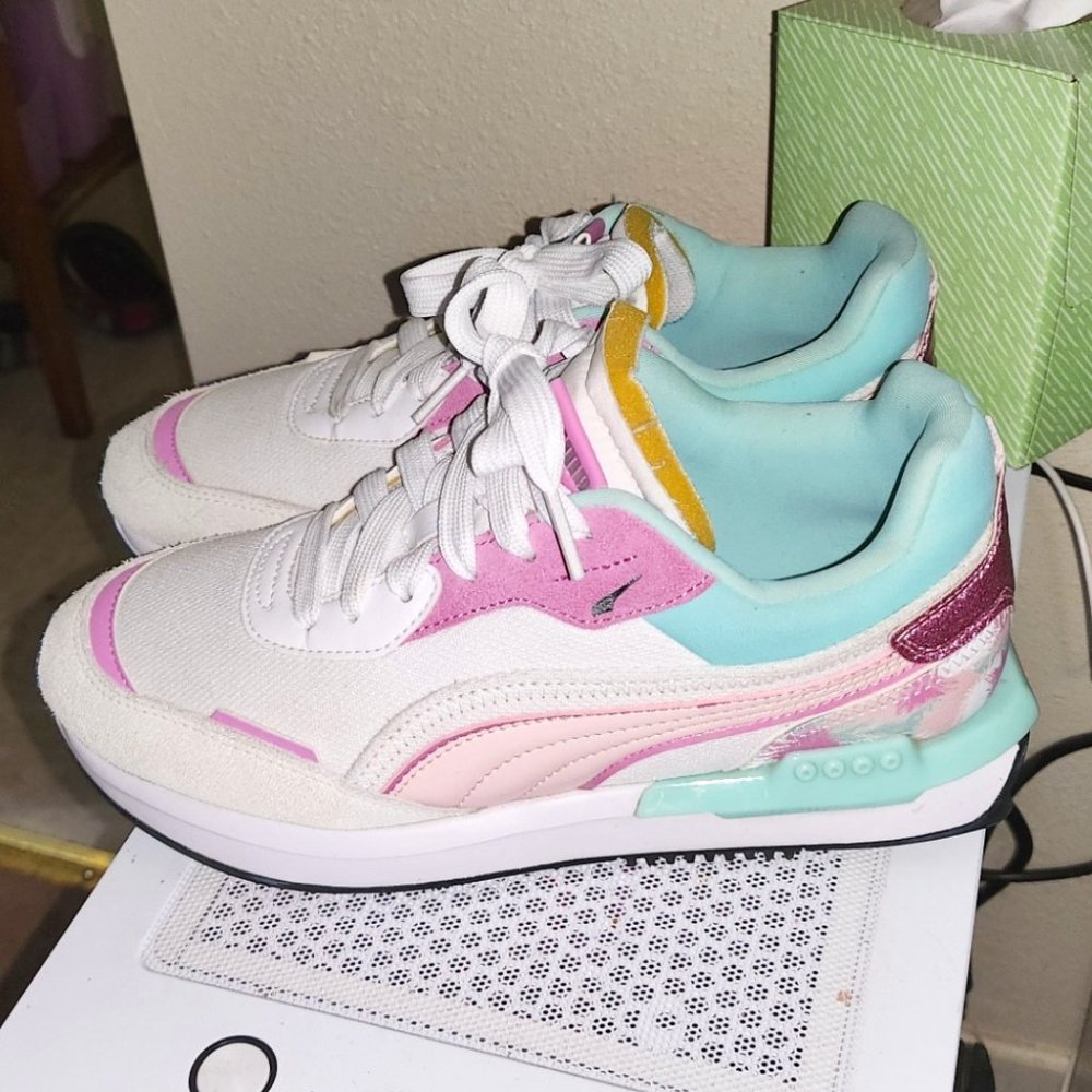 Puma City Rider Fly-Mingo TieDye Glitter / Youth Girls